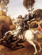 Aragon jose Rafael St. Goran and the Dragon oil painting reproduction